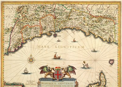 Republikken Genova, Kart over Jan Baptist Vrients, Kobberstikk av Johannes Baptista Vrints