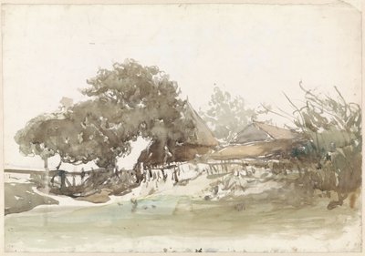Gårder i Waalsdorp av Johannes Bosboom