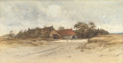 Våningshus, 1800-tallet. av Johannes Bosboom