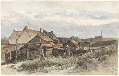 Fiske Familiehus i Scheveningen Fiskerhus i Scheveningen av Johannes Bosboom