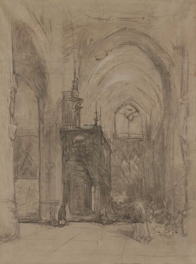 Utsikt over oksalen til St Janskerk i 