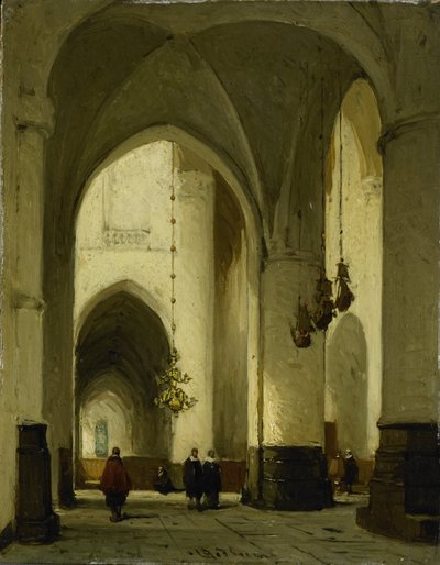 Interiøret i St. Bavo-kirken i Haarlem av Johannes Bosboom