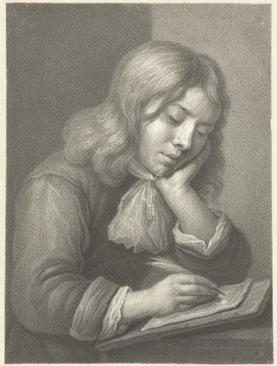skrivende gutt av Johannes Cornelis Mertens