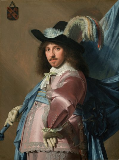 Andries Stilte som fanebærer av Johannes Cornelisz Verspronck