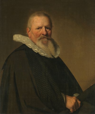 Pieter Jacobsz Schout (1570-1645), borgmester i Haarlem av Johannes Cornelisz. Verspronck