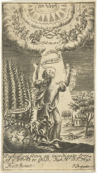 Kvinnen blir tatt opp til himmelen av Johannes Drappentier (voor 1669 na 1713)