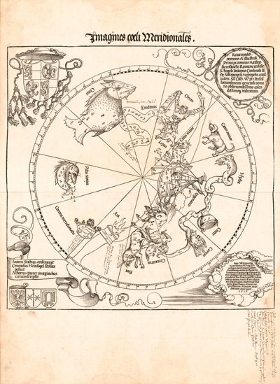 Bilder av den sørlige himmelen av Johannes; Dürer Stabius
