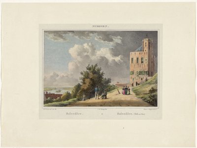 Utsikt over Belvédère i Nijmegen Belvedere lll Belvedere (Belle vue d
