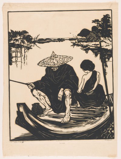 Acehnese angler (original tittel på objektet) av Johannes Frederik Engelbert ten Klooster (signed by artist)
