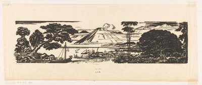 De baai (original tittel på objekt) av Johannes Frederik Engelbert ten Klooster (signed by artist)
