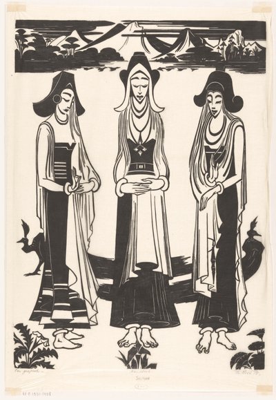 En samtale (original tittel på objekt) av Johannes Frederik Engelbert ten Klooster (signed by artist)