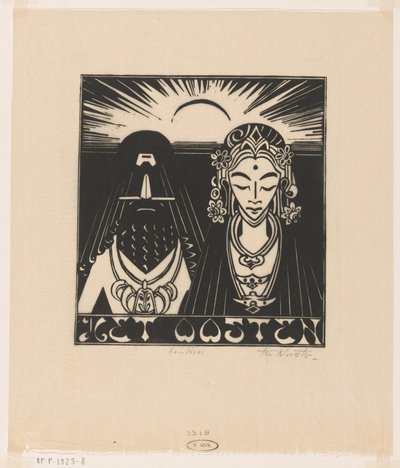The East (original tittel på objekt) av Johannes Frederik Engelbert ten Klooster (signed by artist)