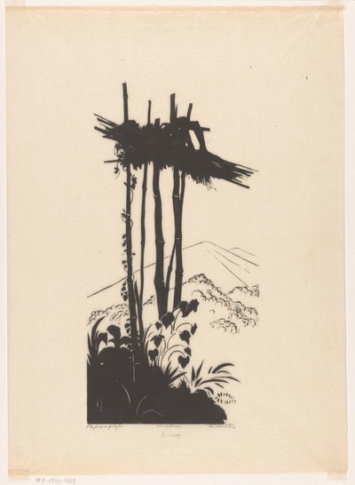 Papoeagraf (original title on object)   1378964   no       norwegian Successfully Translated  Original: "Ro": Seaweed, from the series "Tales of Ise in Fashionable Brocade Pictures (Furyu nishiki-e Ise monogatari)" Translat: "Ro": Seaweed, from the series  av Johannes Frederik Engelbert ten Klooster (signed by artist)