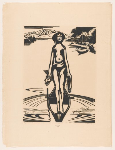 Papoeavrouw (original tittel på objekt) av Johannes Frederik Engelbert ten Klooster (signed by artist)