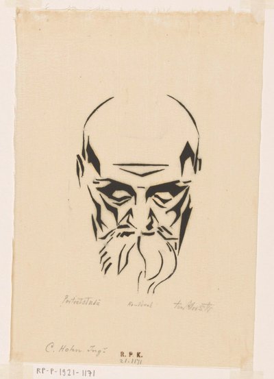 Portrett av Carl Hohn av Johannes Frederik Engelbert ten Klooster (signed by artist)