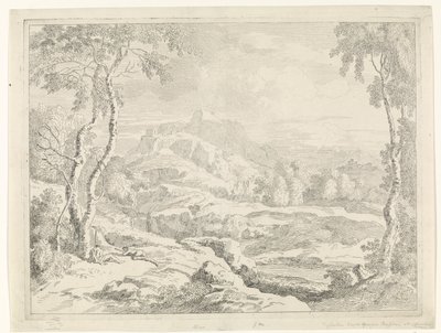 Landskap med gjetere Landskap etter Gaspar Poussin (serietittel) av Johannes Glauber