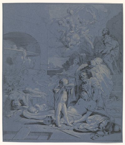 Bønn fra Saint Roch Bibelske, mytologiske og allegoriske representasjoner (serietittel) av Johannes Glauber