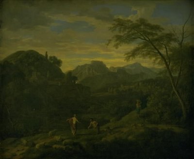Sørlig fjellandskap av Johannes Glauber
