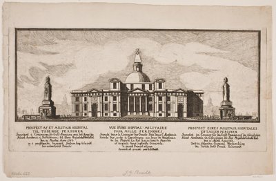 "Etablering av et militærsykehus for tusen mennesker" av Johannes Gottfred Bradt