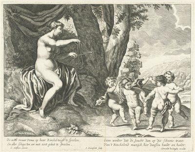 Venus en dansende putti av Johannes Gronsveld