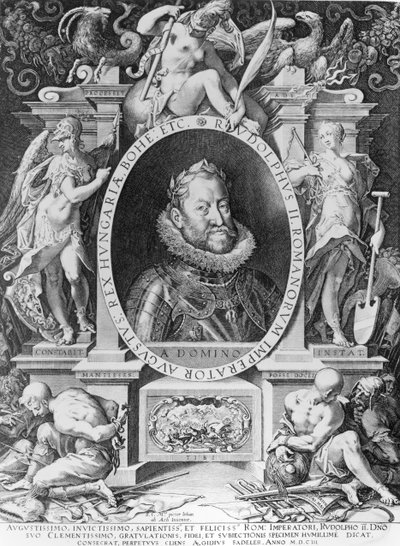 Portrett av Rudolph II (1576-1612) av Johannes Hausser von Ach