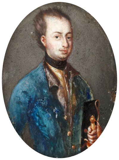 Portrett av kong Karl XII av Sverige 1682-1718 av Johannes Heinrich Möller