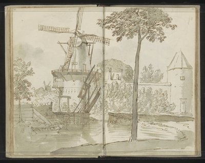 Delft vindmølle på Spoorsingel av Johannes Huibert Prins