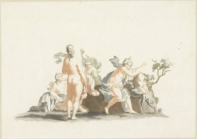 Diana og nymfene hennes av Johannes Jacobsz van den Aveele (attributed to)