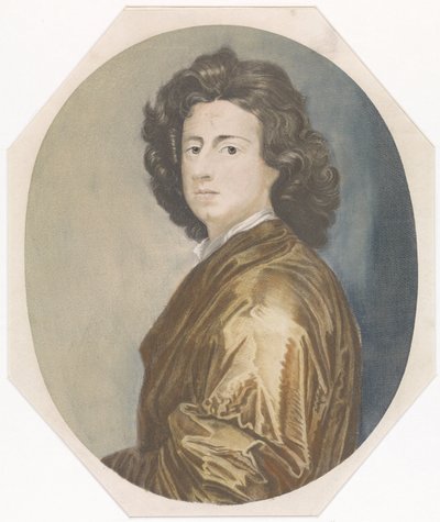Portrett av maleren Gottfried Kneller av Johannes Jacobsz van den Aveele (attributed to)