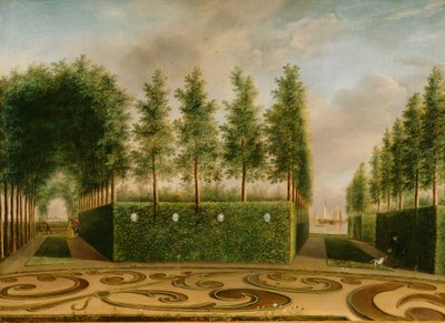 En formell hage, 1766 av Johannes Janson