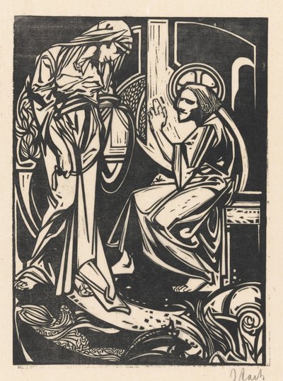 Kristus og den samaritanske kvinnen av Johannes Josephus Aarts (signed by artist)