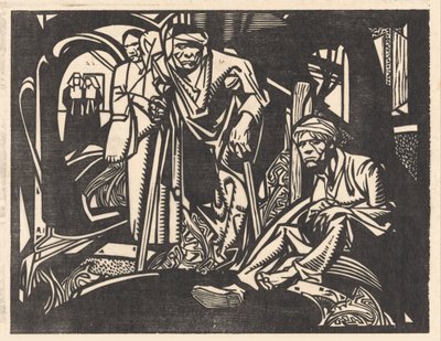 Såret i en kirke av Johannes Josephus Aarts (signed by artist)