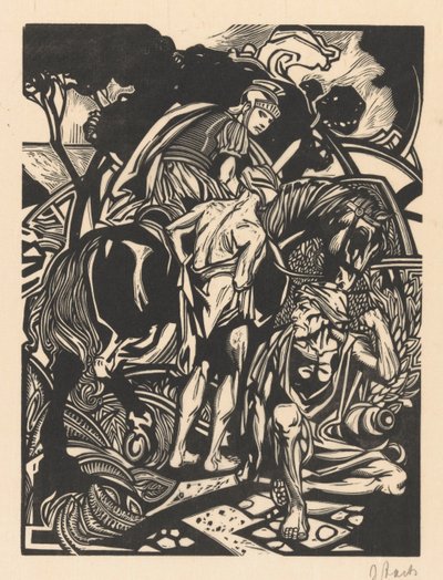 Romersk rytter til hest av Johannes Josephus Aarts (signed by artist)