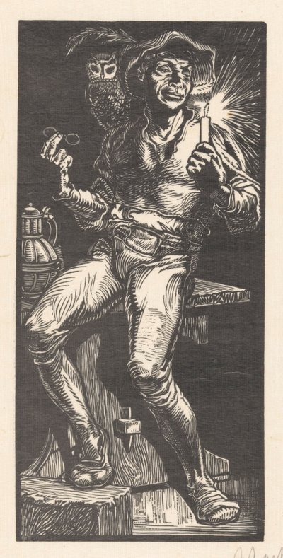 Tijl Ulenspiegel av Johannes Josephus Aarts (signed by artist)