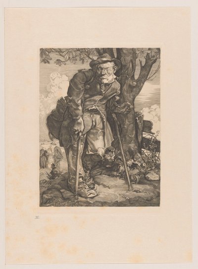 Tigger med krykker av Johannes Josephus Aarts