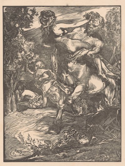 Kentaur kidnapper en kvinne av Johannes Josephus Aarts