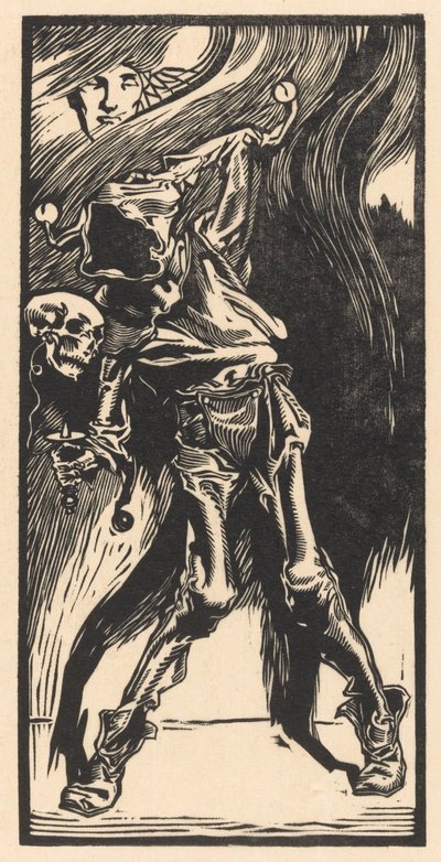 Døden som en harlekin, spiller bilboquet av Johannes Josephus Aarts