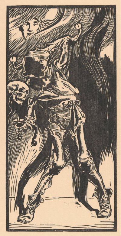 Døden som en harlekin, spiller bilboquet av Johannes Josephus Aarts