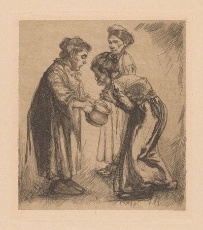 Tre kvinner med potte av Johannes Josephus Aarts