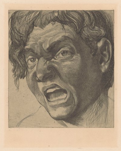 Gapende mann av Johannes Josephus Aarts