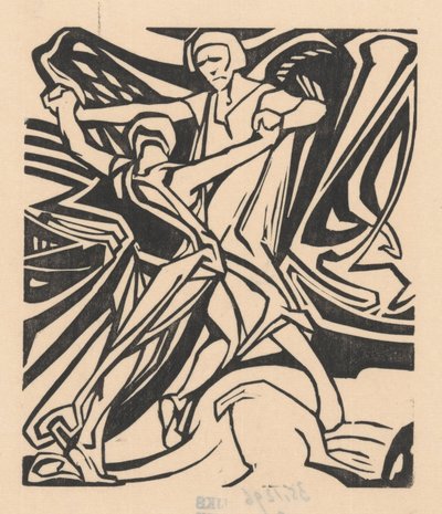 Jakob kjemper med engelen av Johannes Josephus Aarts