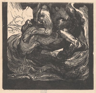 Nedre halvdel av en kentaur av Johannes Josephus Aarts