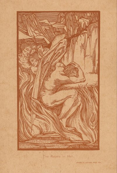 Rebellen in the hel The Rebels in Hell (tittel på objekt) av Johannes Josephus Aarts