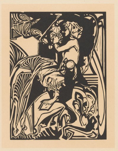 Satyr med drueklase av Johannes Josephus Aarts