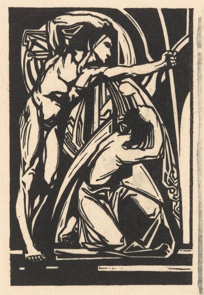Stående mann og knelende kvinne av Johannes Josephus Aarts