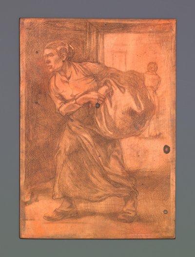 Kvinne bærer en balle av Johannes Josephus Aarts