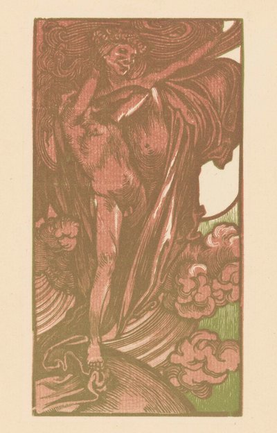 Kvinne og gutt i skyene av Johannes Josephus Aarts