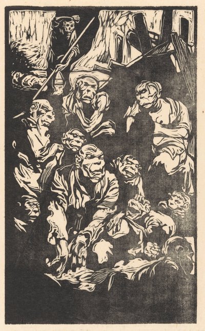 Sittende Fantasy Creatures av Johannes Josephus Aarts