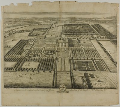 Acklam i Cleveland i County of Yorke, plate 64 fra Britannia Illustrata av Johannes Kip