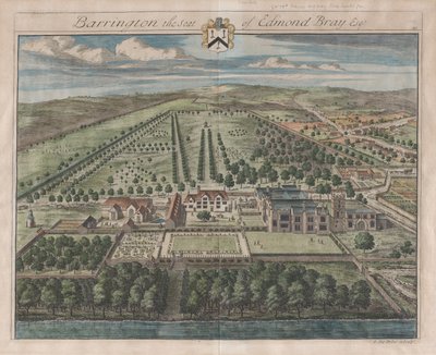 Barrington, The Seat of Edmond Bray, Esq., [1712] gjenutgitt 1768. av Johannes Kip